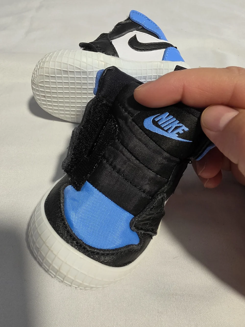 Nike Kids' Black and Blue High-Top Sneakers